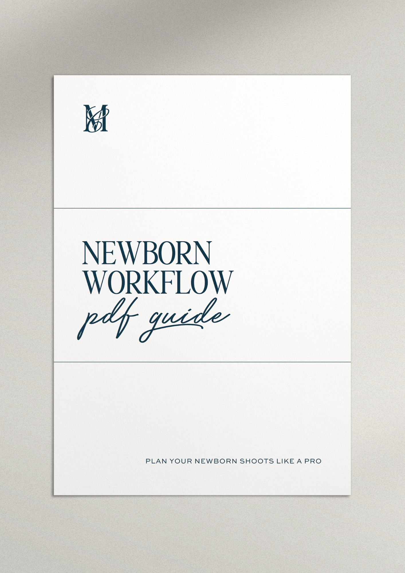 Newborn Workflow PDF Guide for Baby Photographers