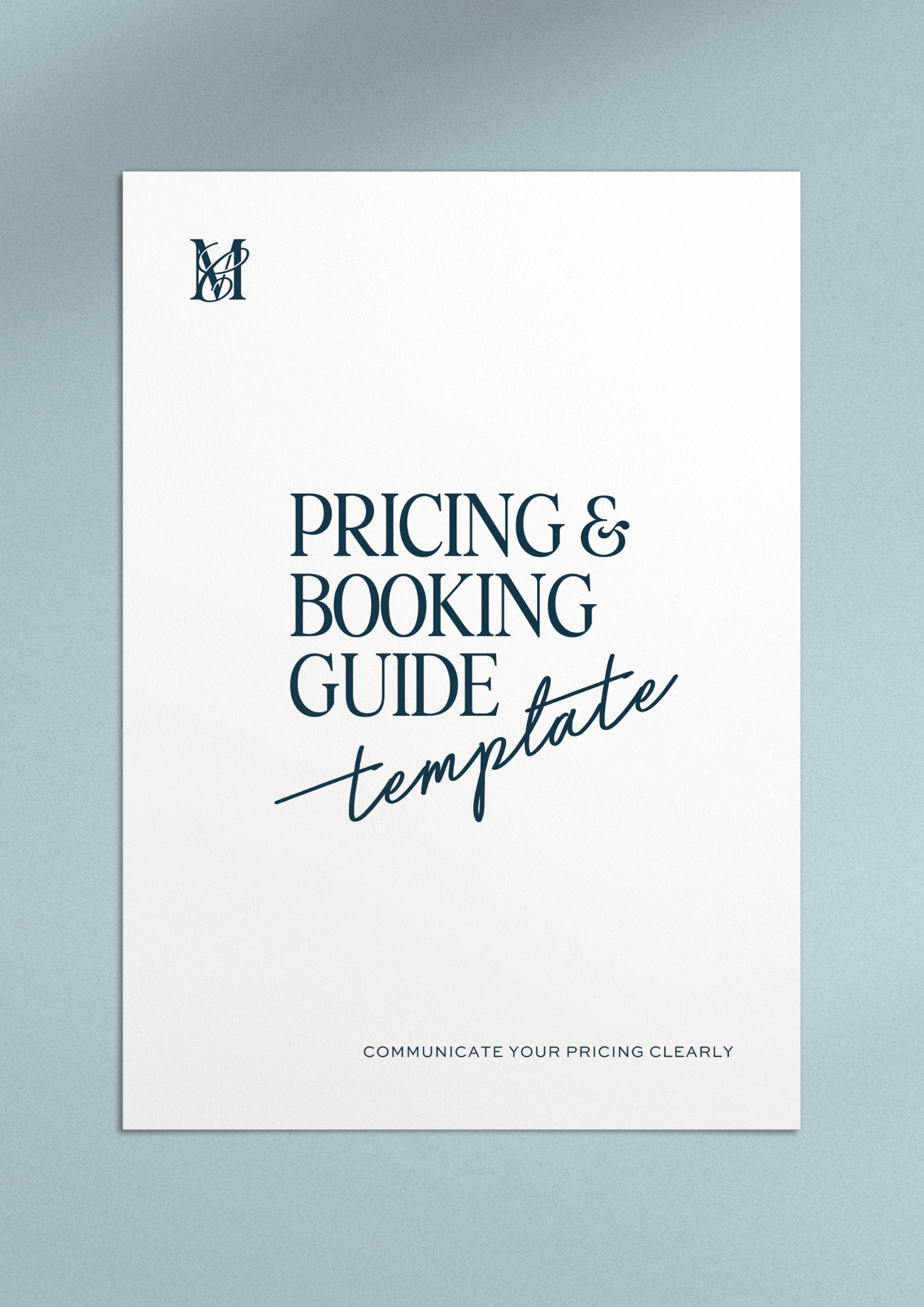 Pricing Guide Template for Newborn & Portrait Photographers