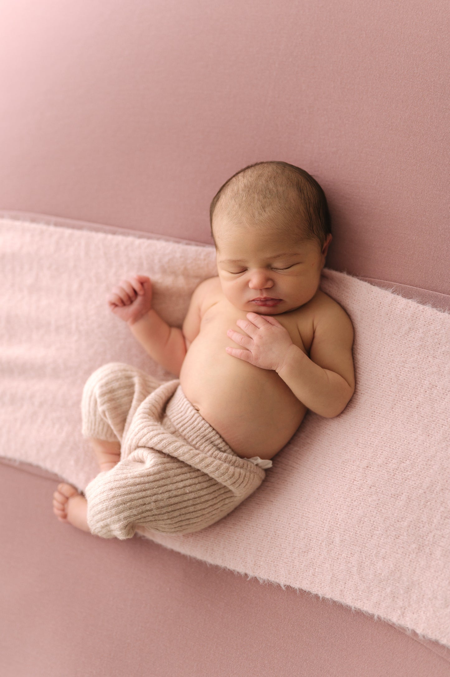 Blush Fluffy Rib Wrap