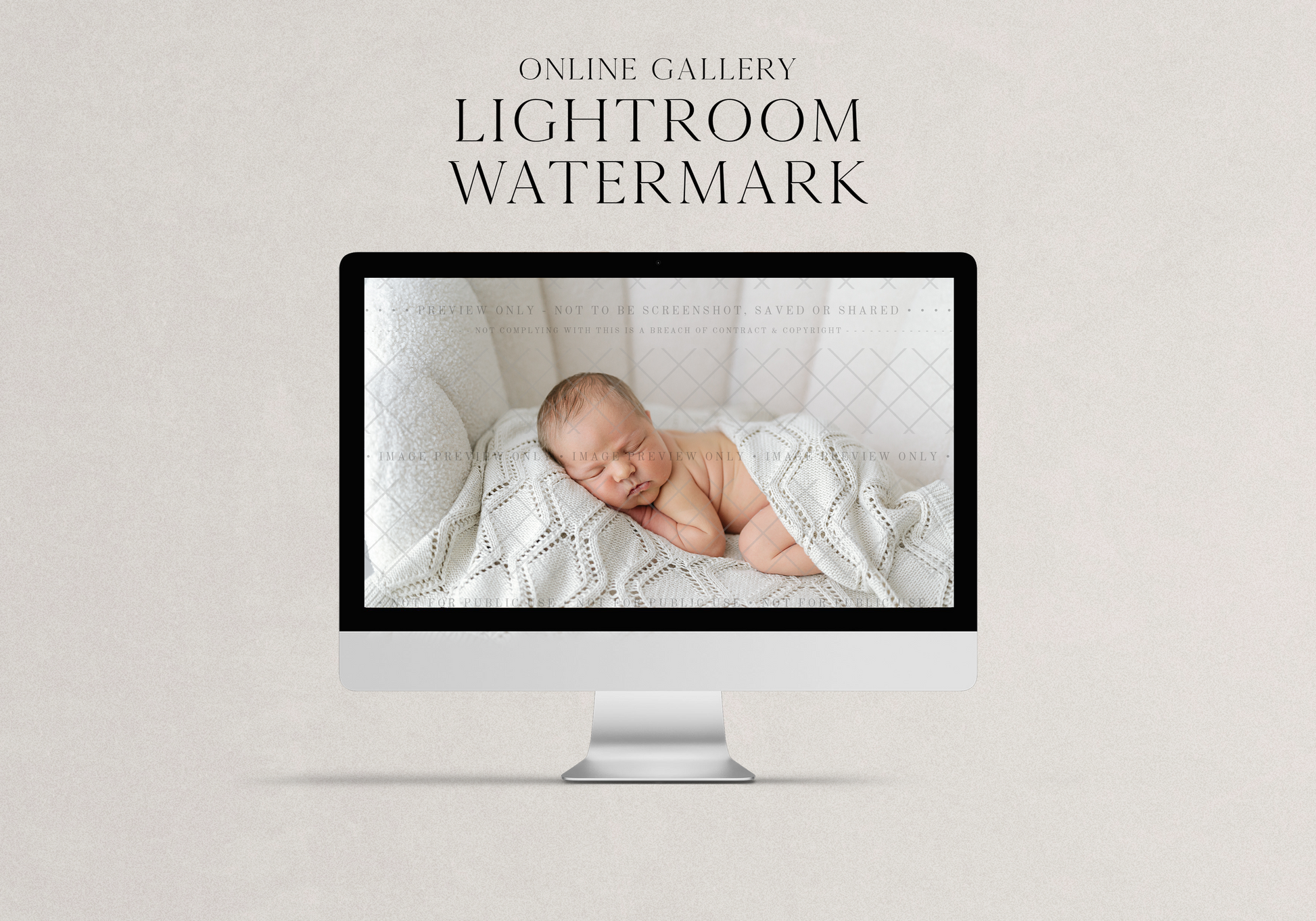 Screenshot-Proof Online Gallery Watermark for Photographers