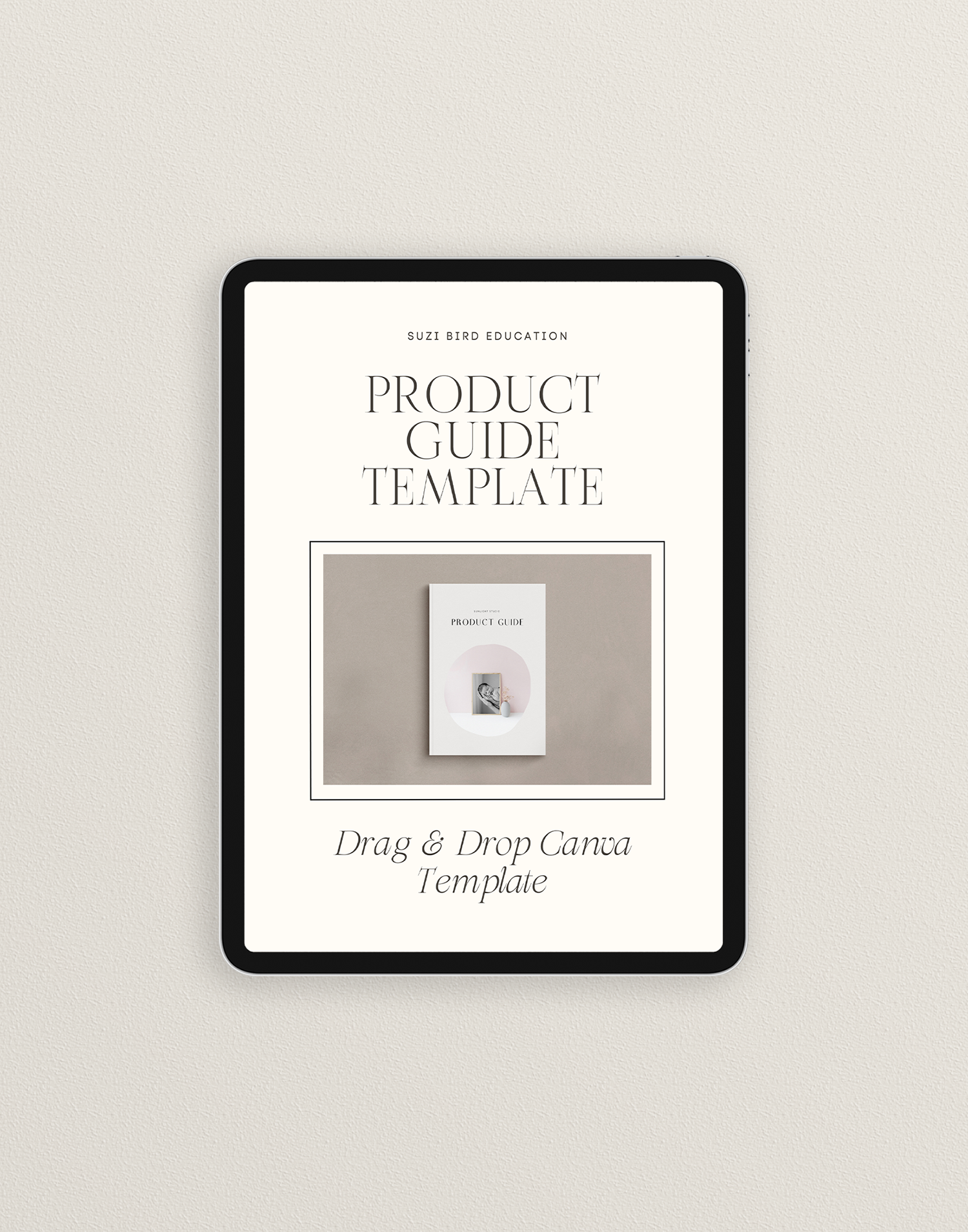 Product Guide Template for Newborn & Portrait Photographers