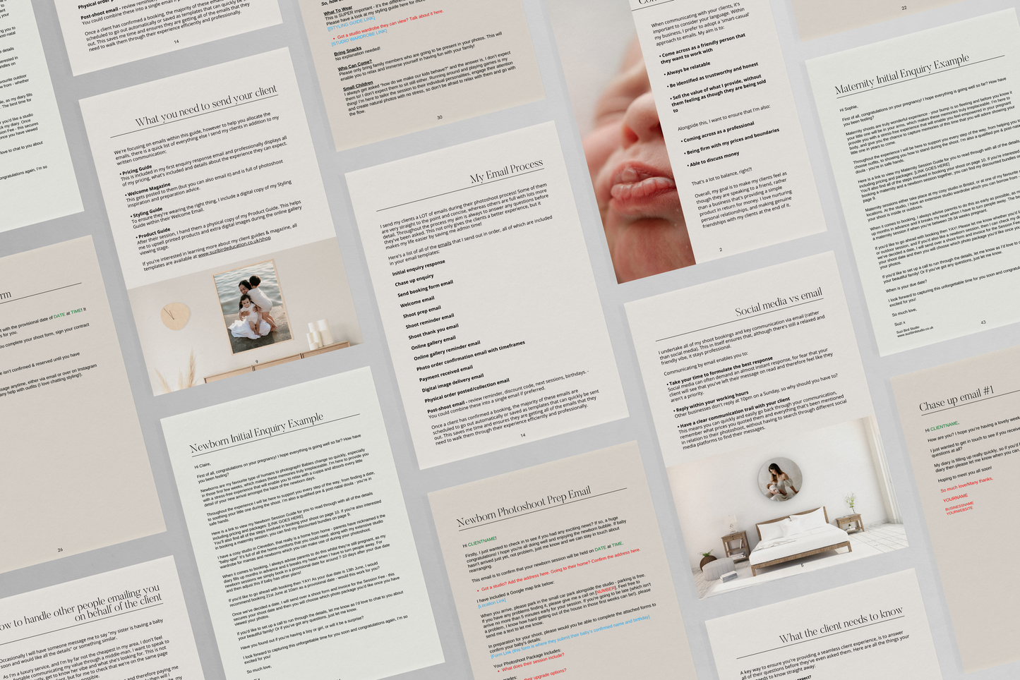 Essential 22 Email Templates for Newborn Photographers