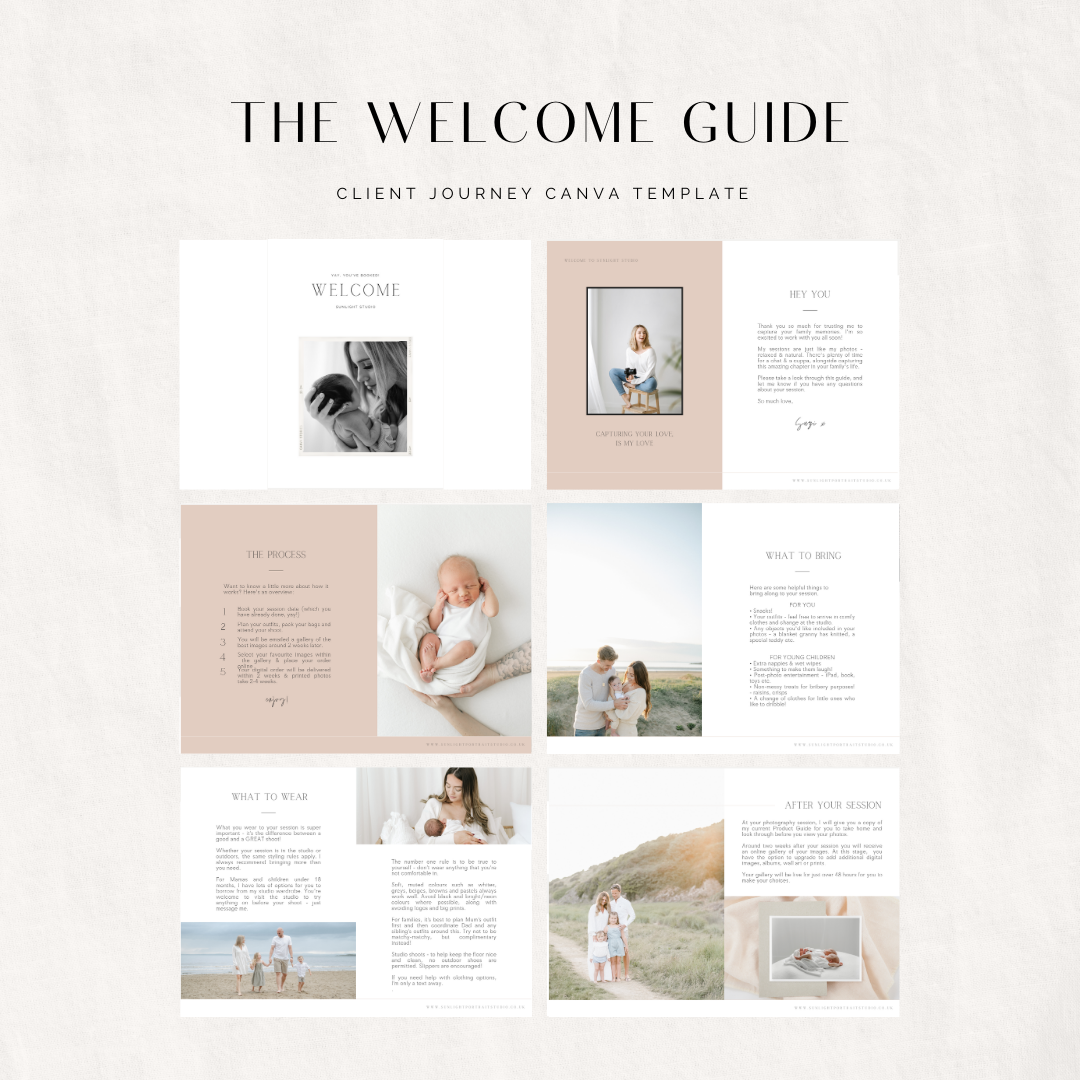 Welcome Guide Template for Family Photographers