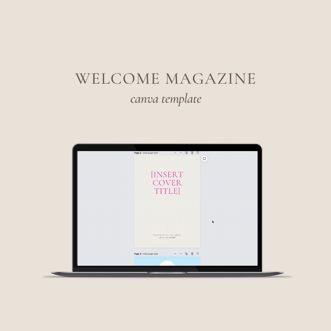 Studio Welcome Magazine Template for Newborn & Portrait Photographers