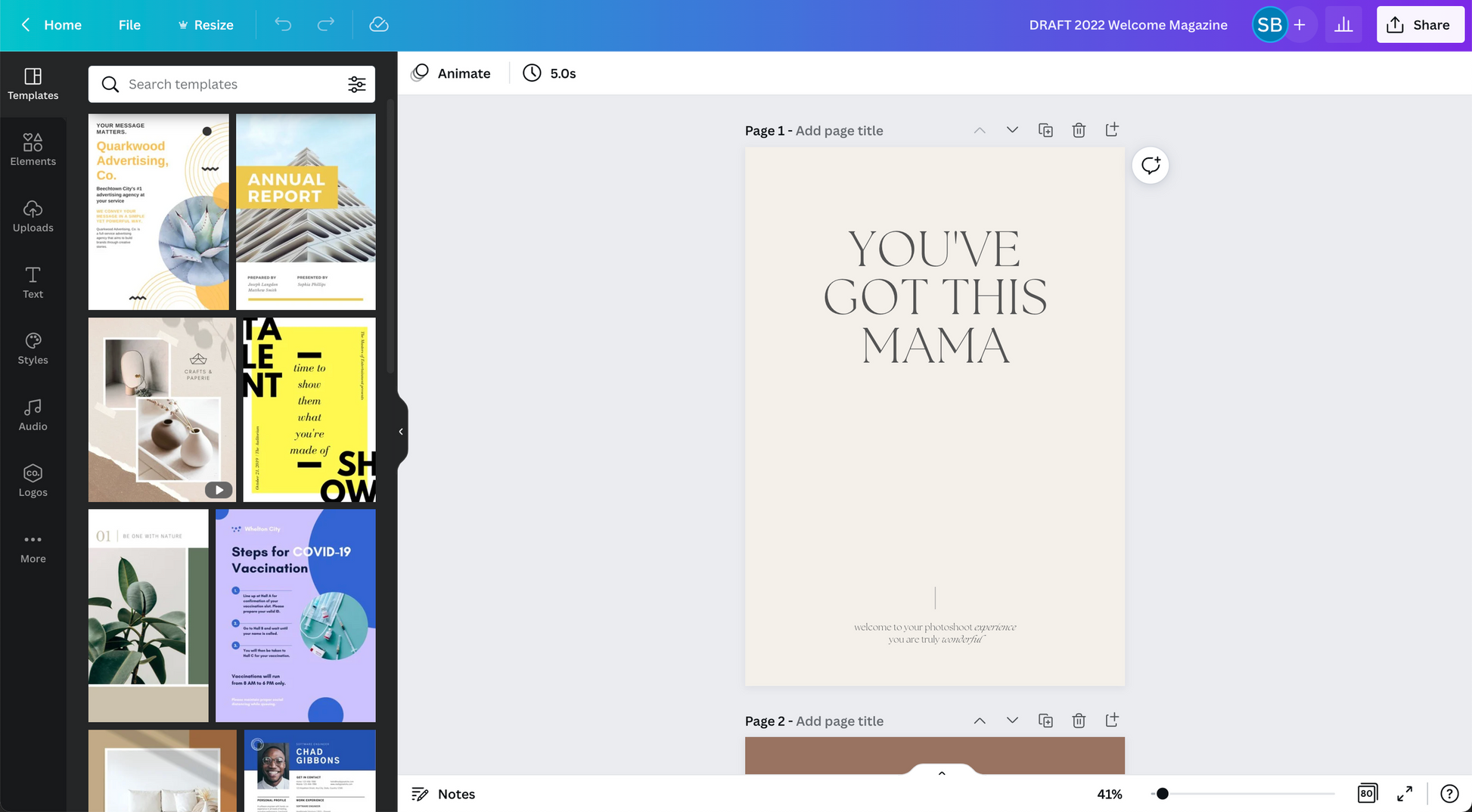 Studio Welcome Magazine Template for Newborn & Portrait Photographers