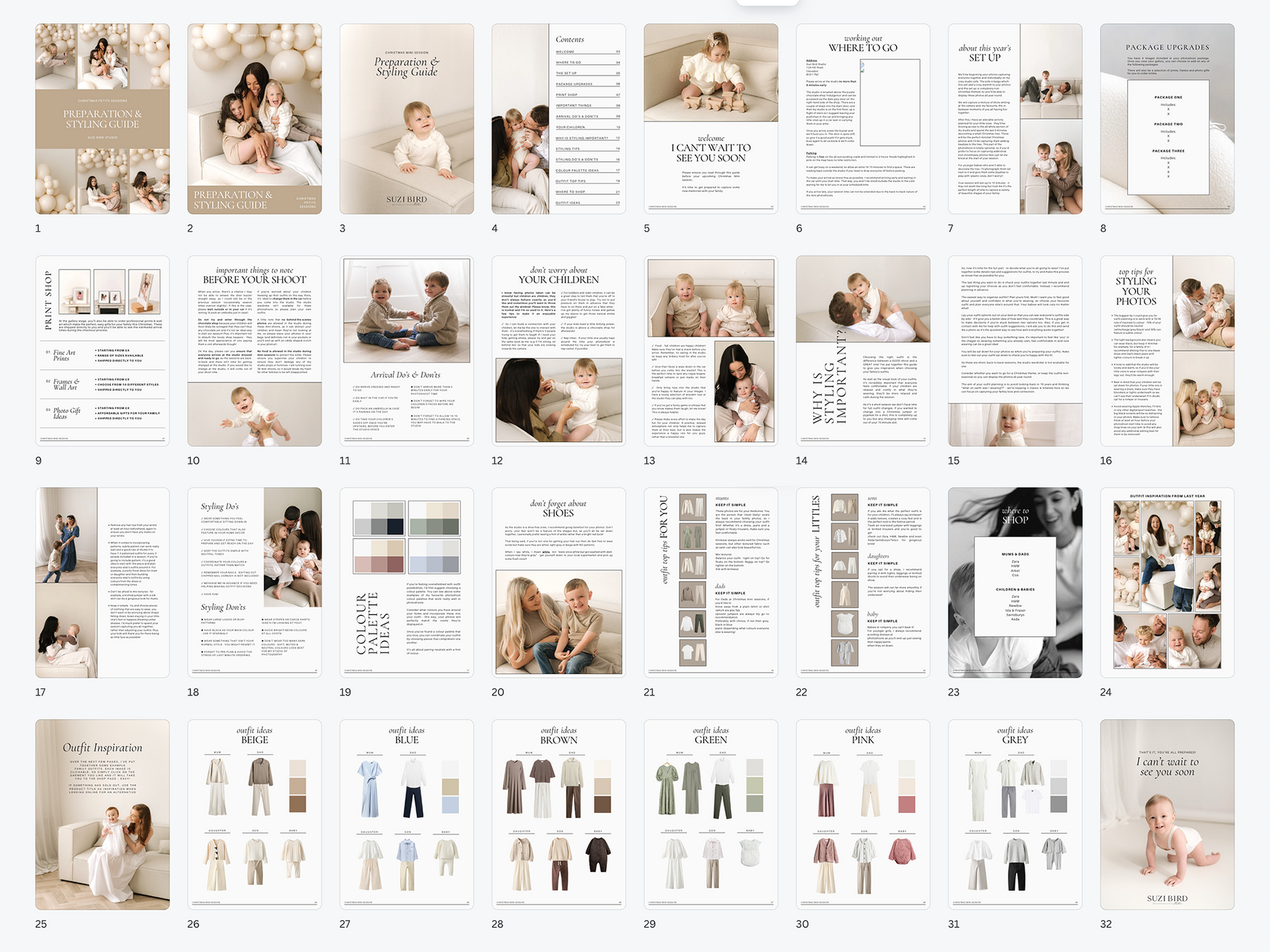 Mini Session Prep & Styling Guide Template