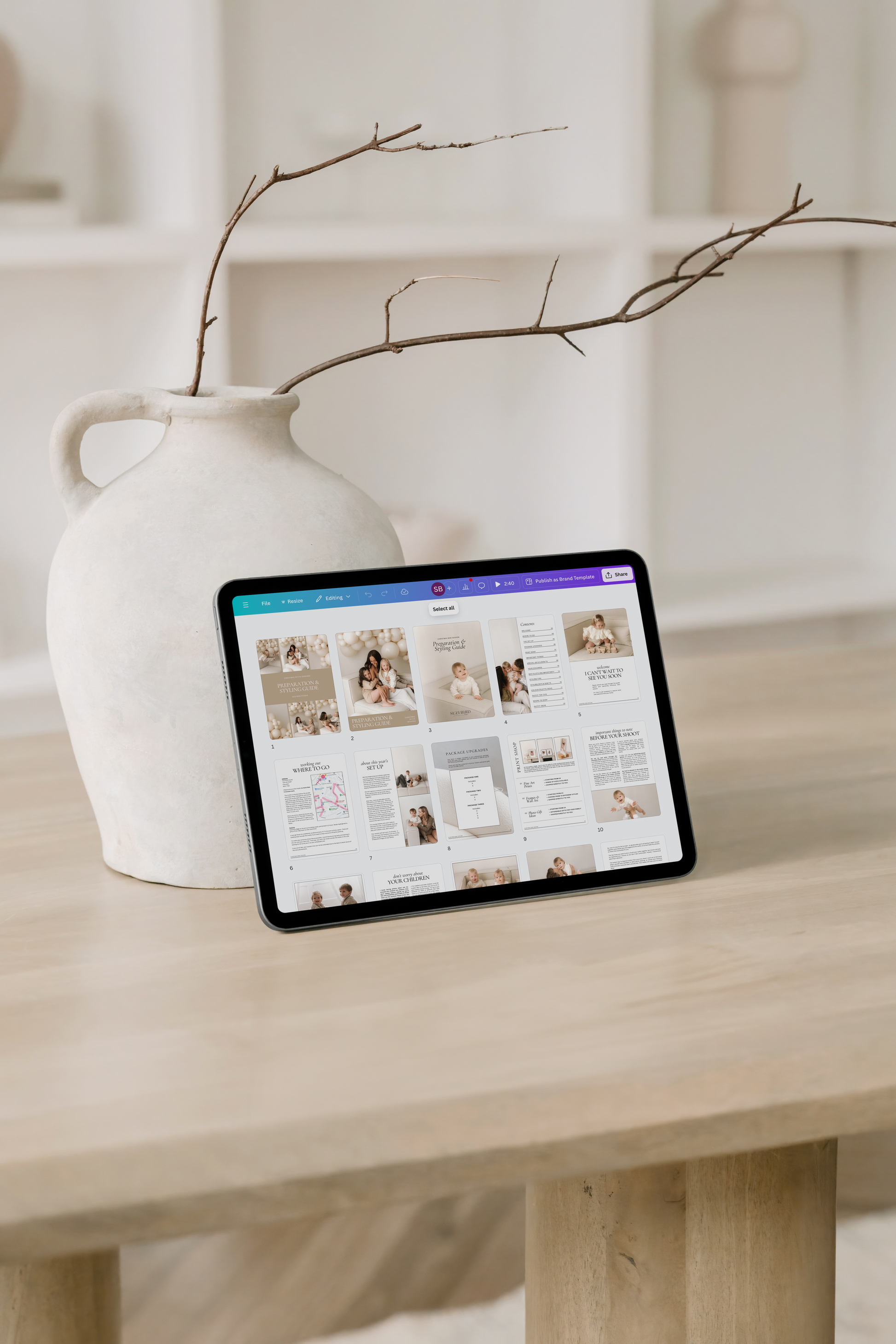Mini Session Prep & Styling Guide Template