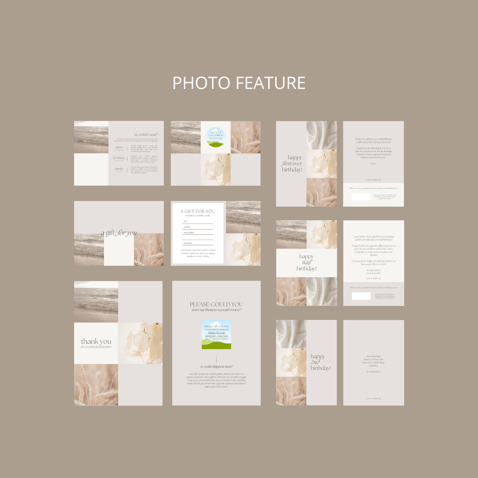 Aftercare Template Pack for Canva
