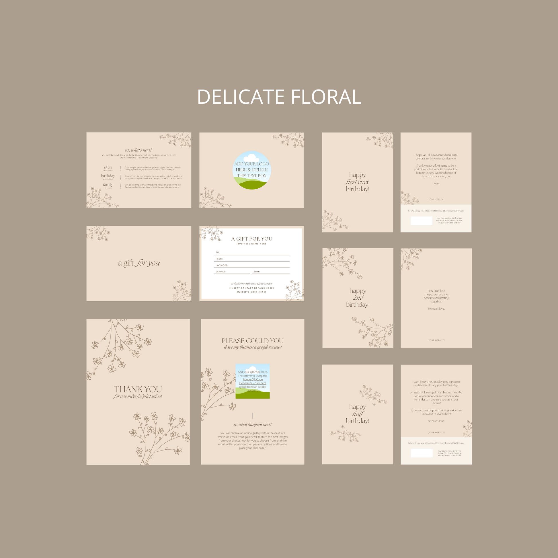 Aftercare Template Pack for Canva