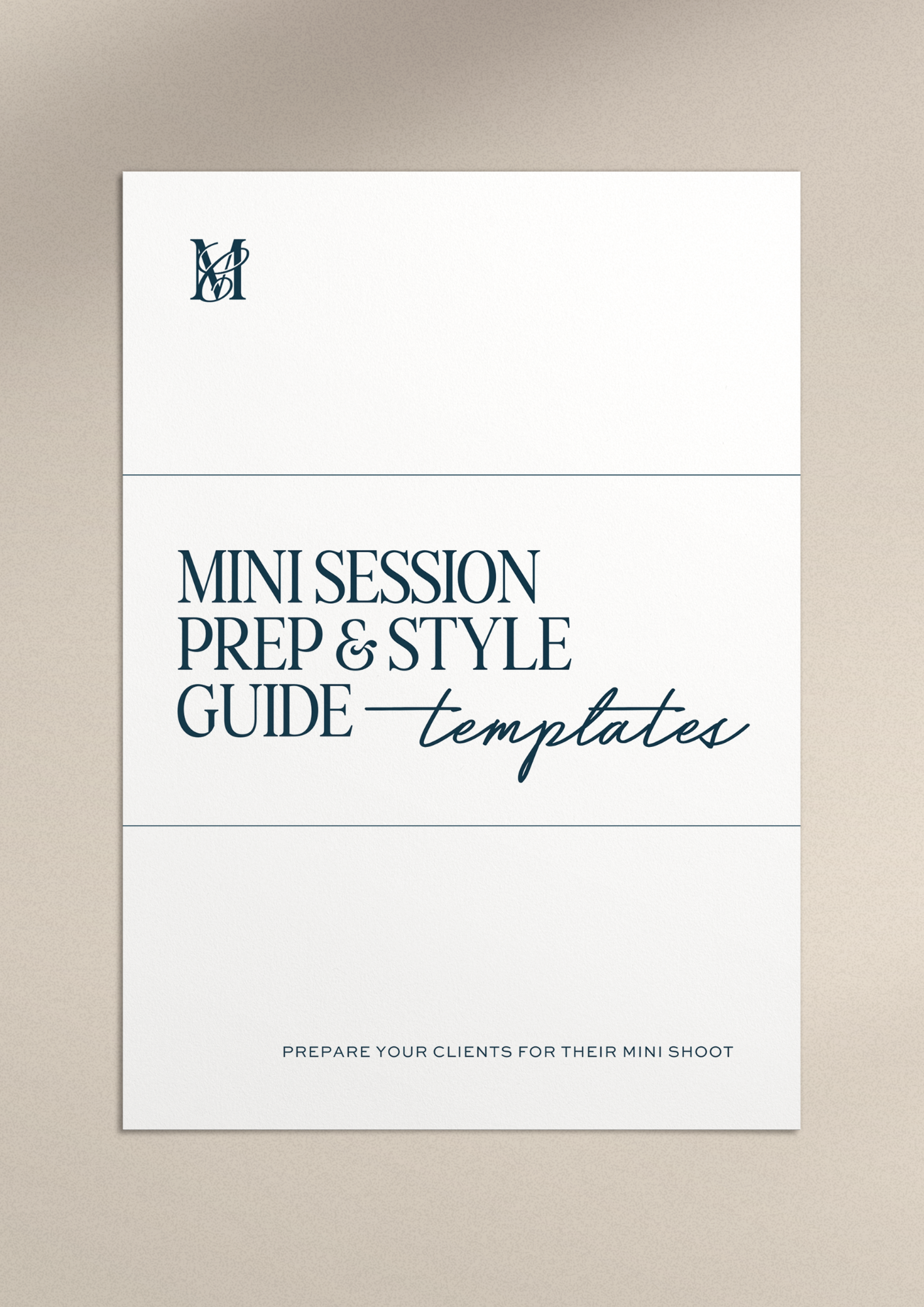 Mini Session Prep & Styling Guide Template