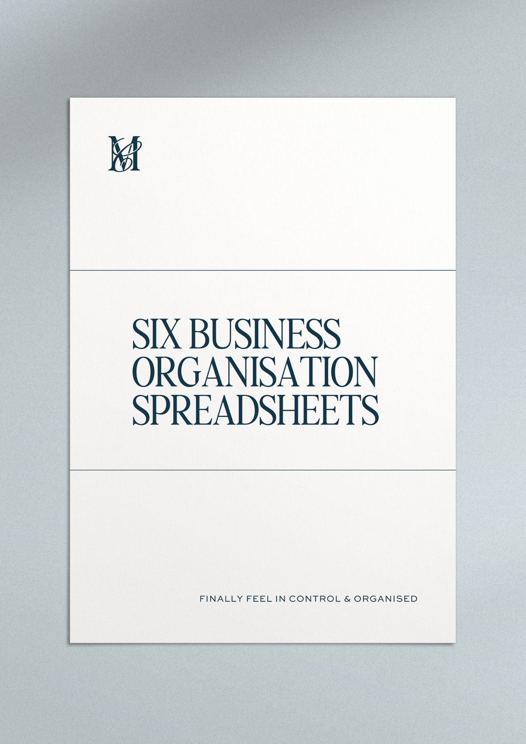 Six Business Organisation Spreadsheets for Professional Photographers