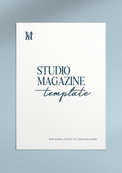 Studio Welcome Magazine Template for Newborn & Portrait Photographers