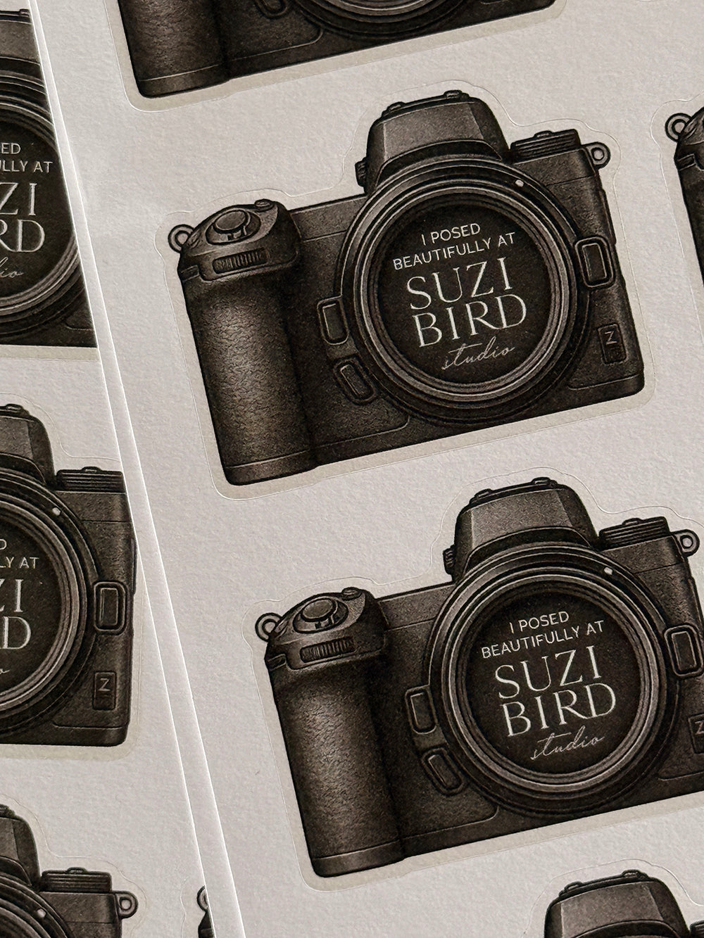 Camera Thank You Sticker Template Set (Canon, Nikon, Sony and Fujifilm)