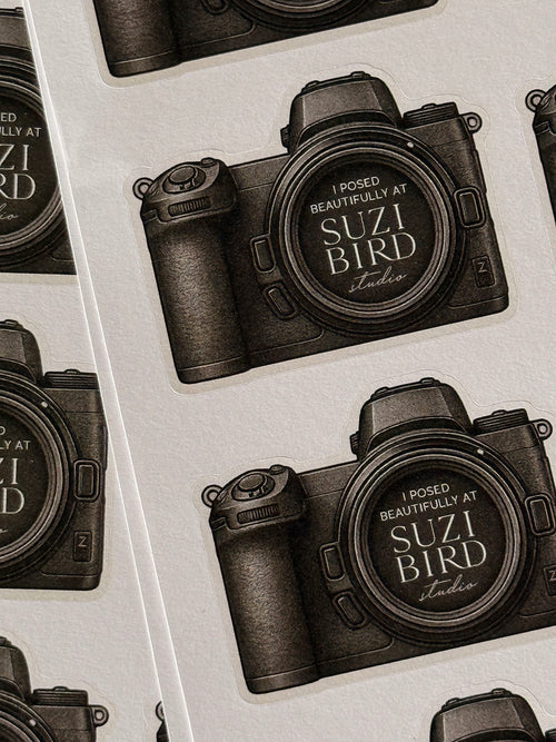 Camera Thank You Sticker Template Set (Canon, Nikon, Sony and Fujifilm)