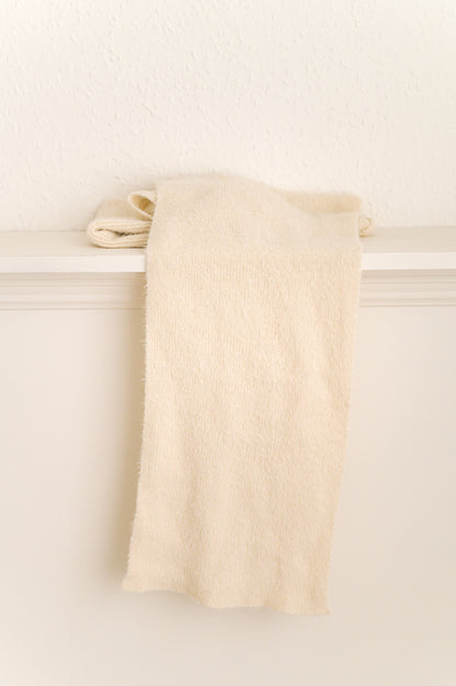 Beige Fluffy Rib Wrap