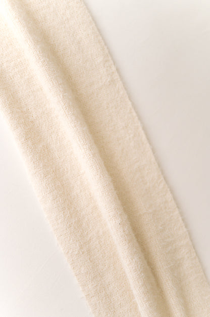 Beige Fluffy Rib Wrap