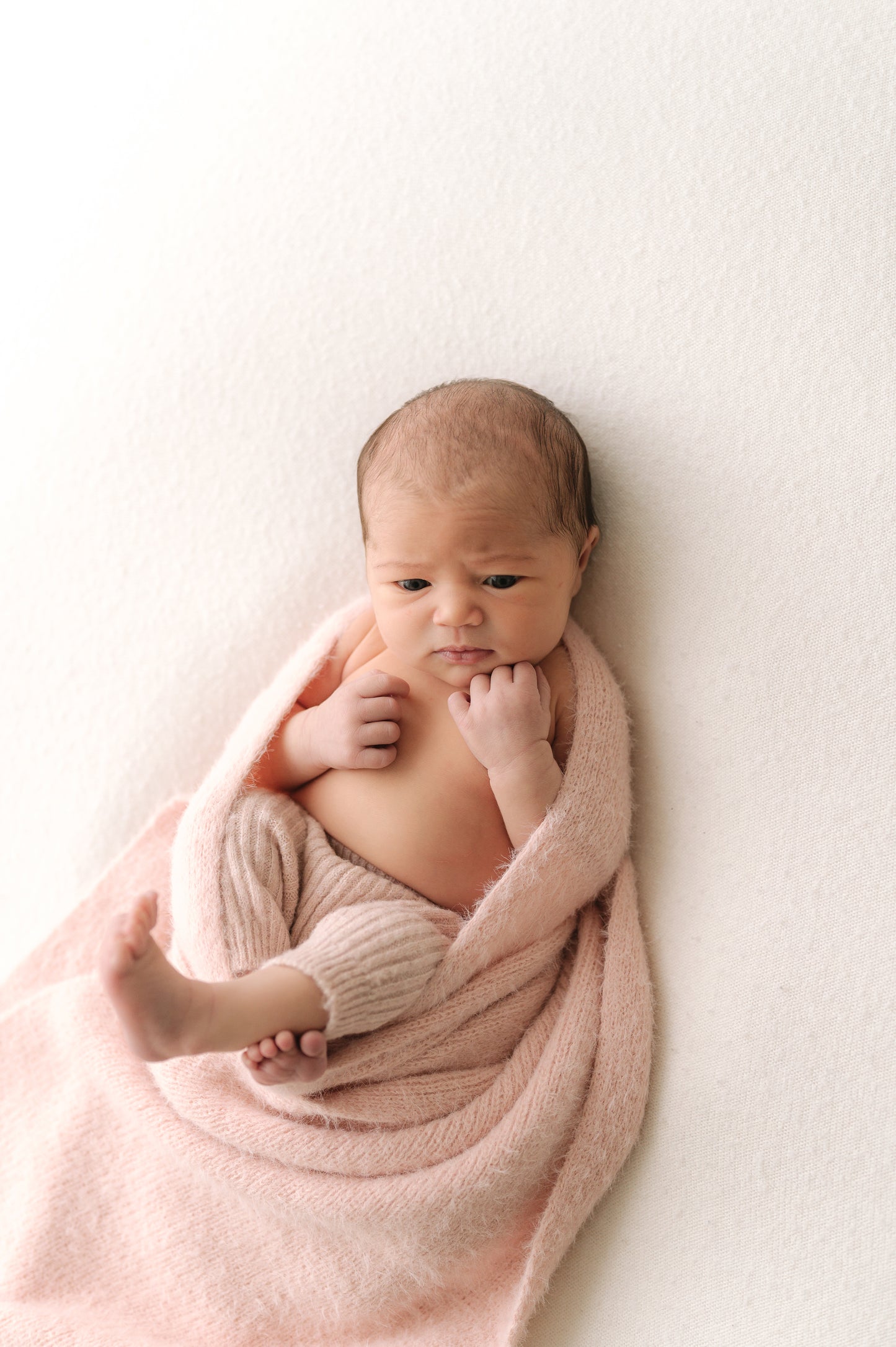 Blush Fluffy Rib Wrap