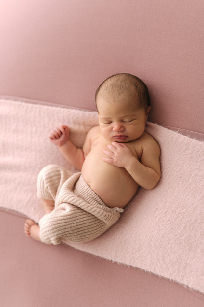 Blush Fluffy Rib Wrap