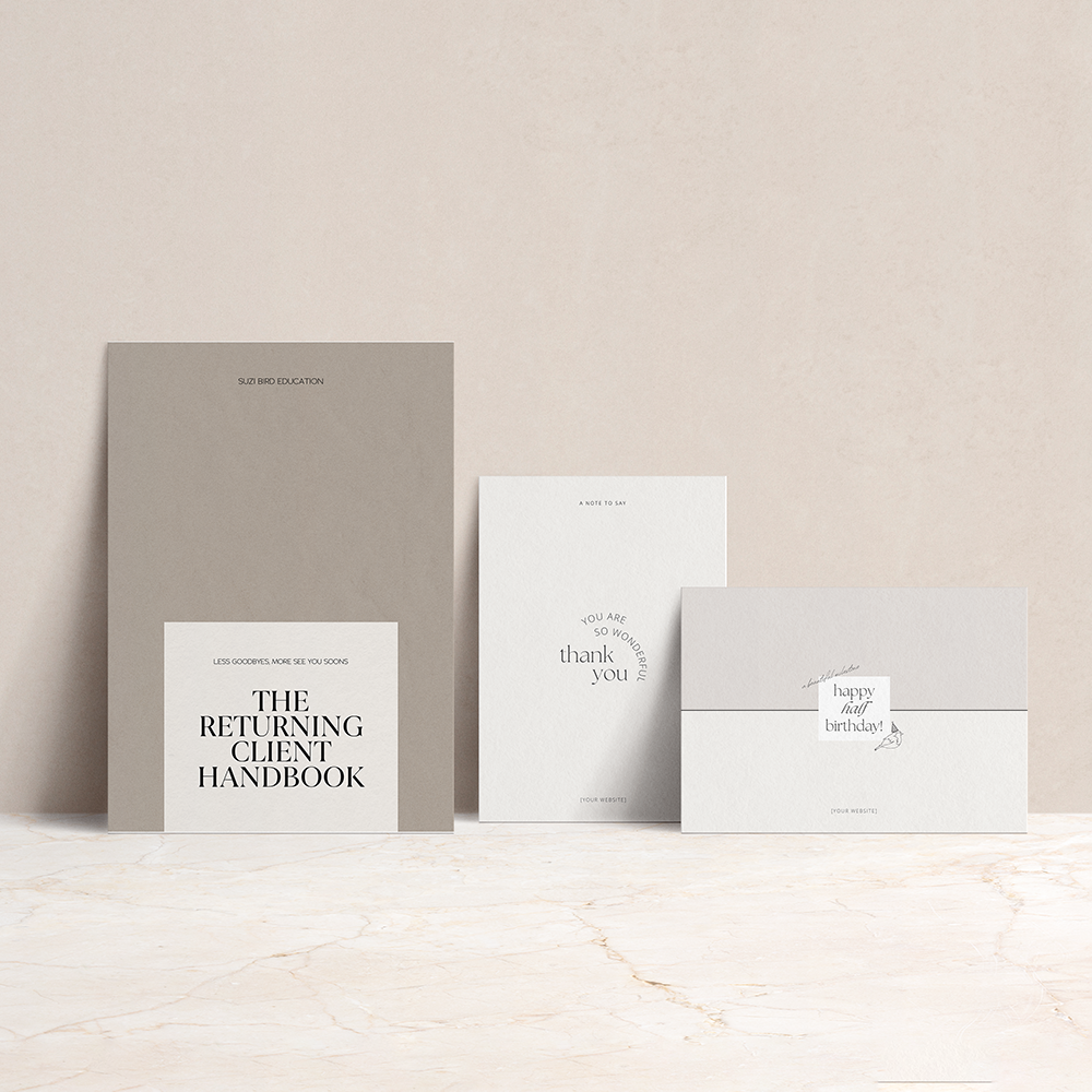 The Returning Client Bundle: Handbook & Aftercare Templates