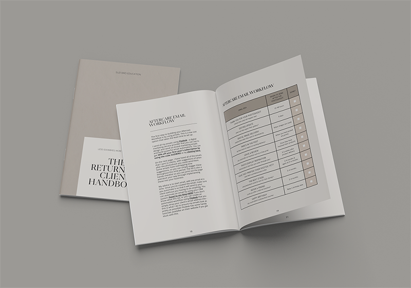 The Returning Client Bundle: Handbook & Aftercare Templates