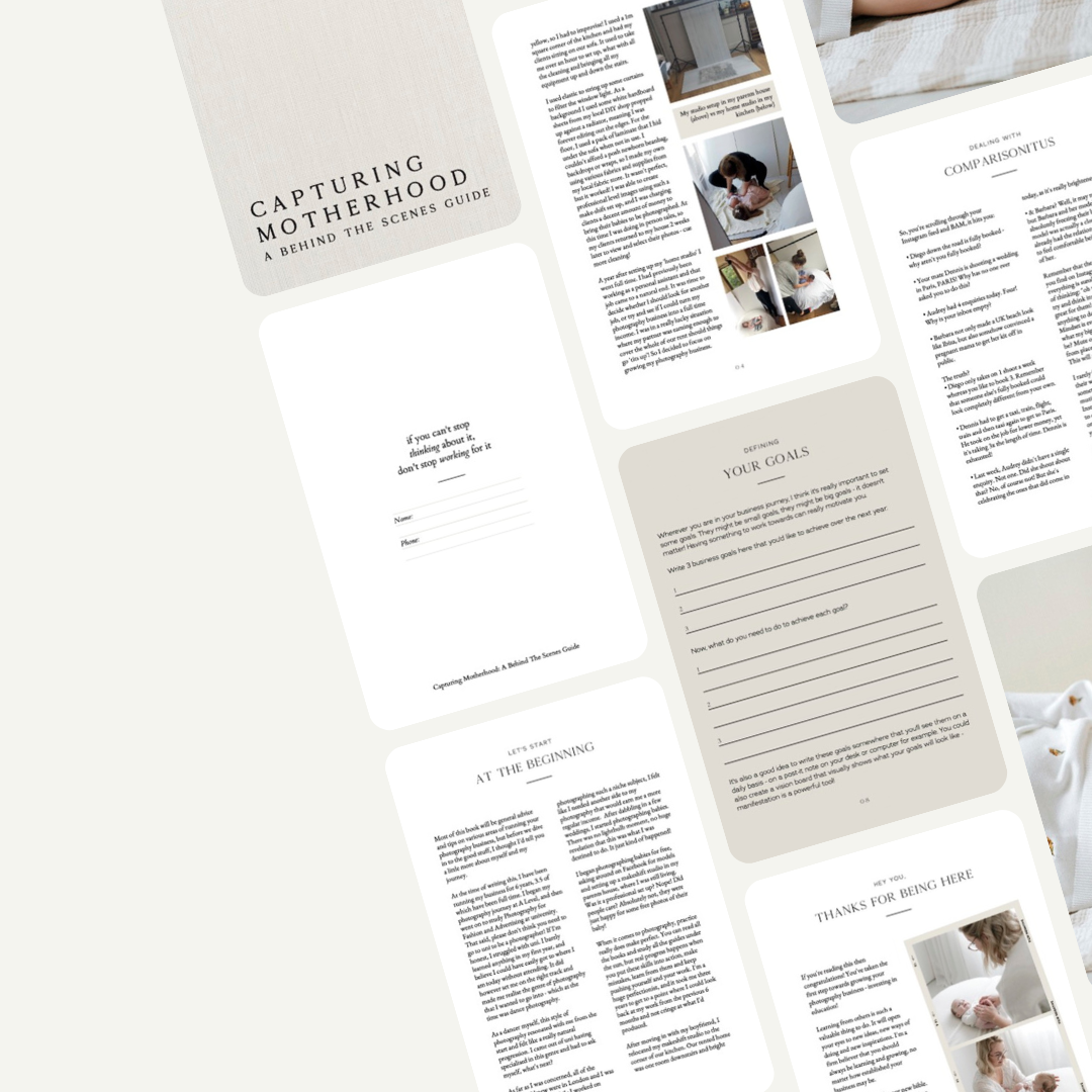 E-Book - Capturing Motherhood: A Behind The Scenes Guide