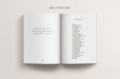 E-Book - Capturing Motherhood: A Behind The Scenes Guide