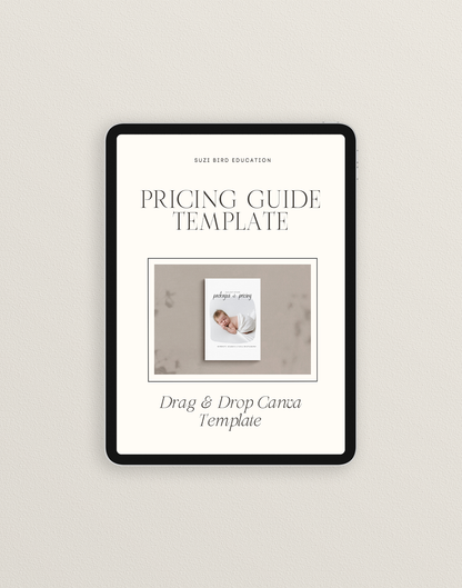 Pricing Guide Template for Newborn & Portrait Photographers