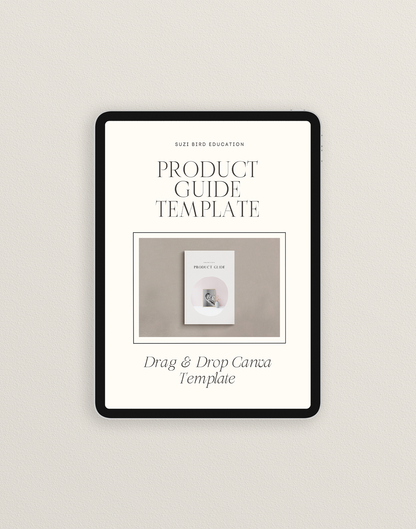Product Guide Template for Newborn & Portrait Photographers