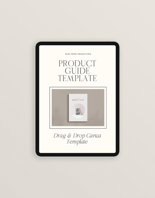Product Guide Template for Newborn & Portrait Photographers