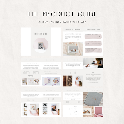 Product Guide Template for Newborn & Portrait Photographers