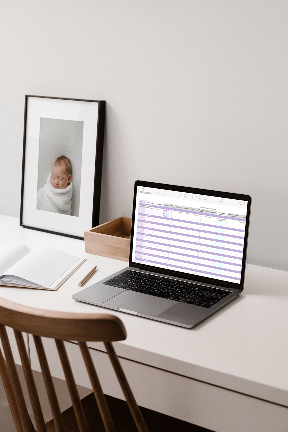 Six Business Organisation Spreadsheets for Professional Photographers