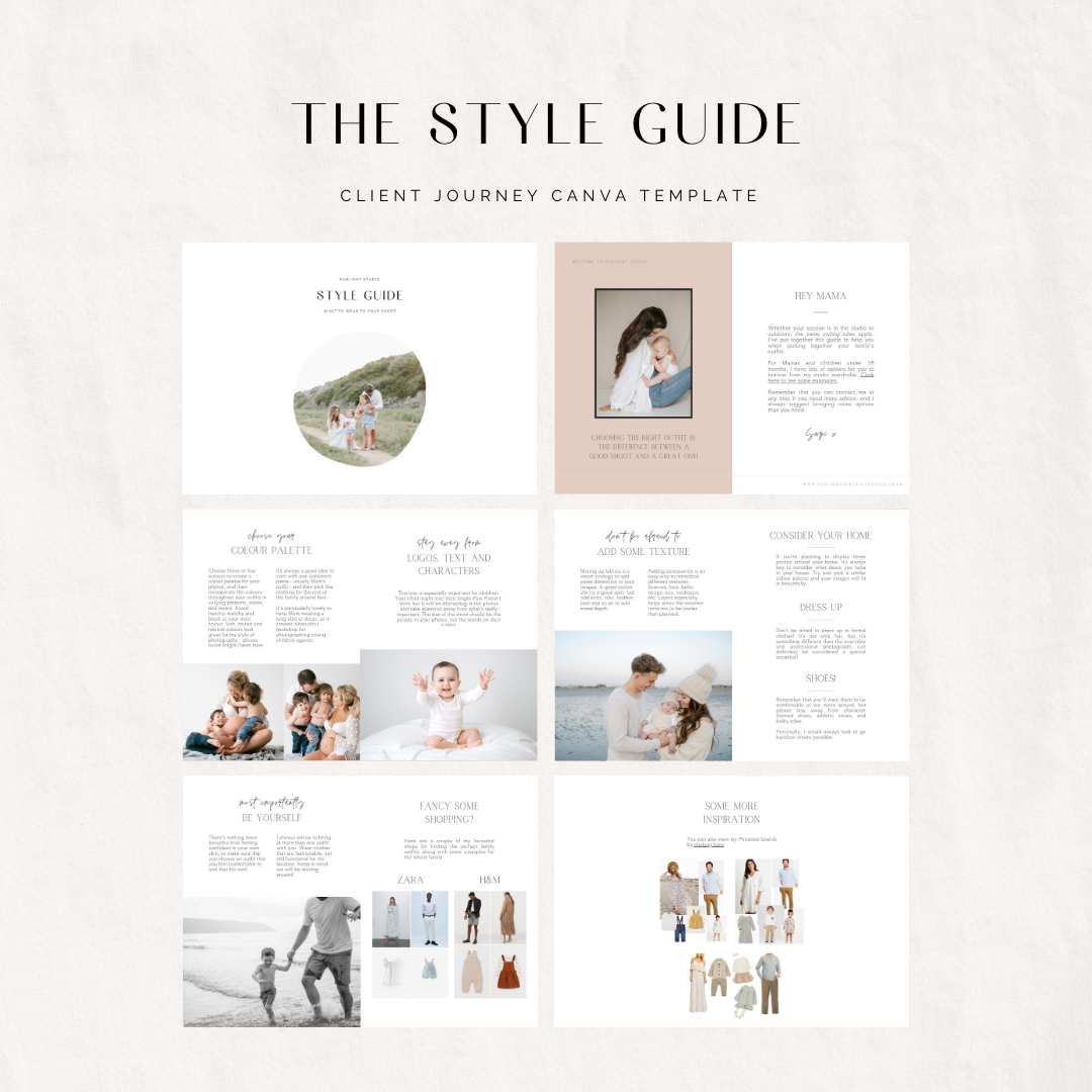 Style Guide Template for Newborn & Portrait Photographers