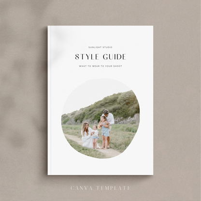 Style Guide Template for Newborn & Portrait Photographers