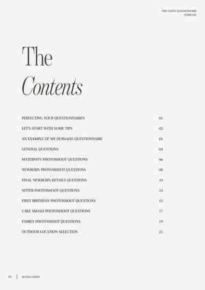 Client Questionnaire Templates