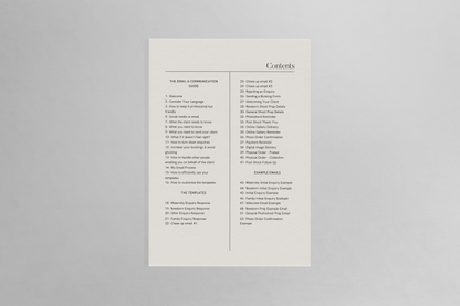 Essential 22 Email Templates for Newborn Photographers