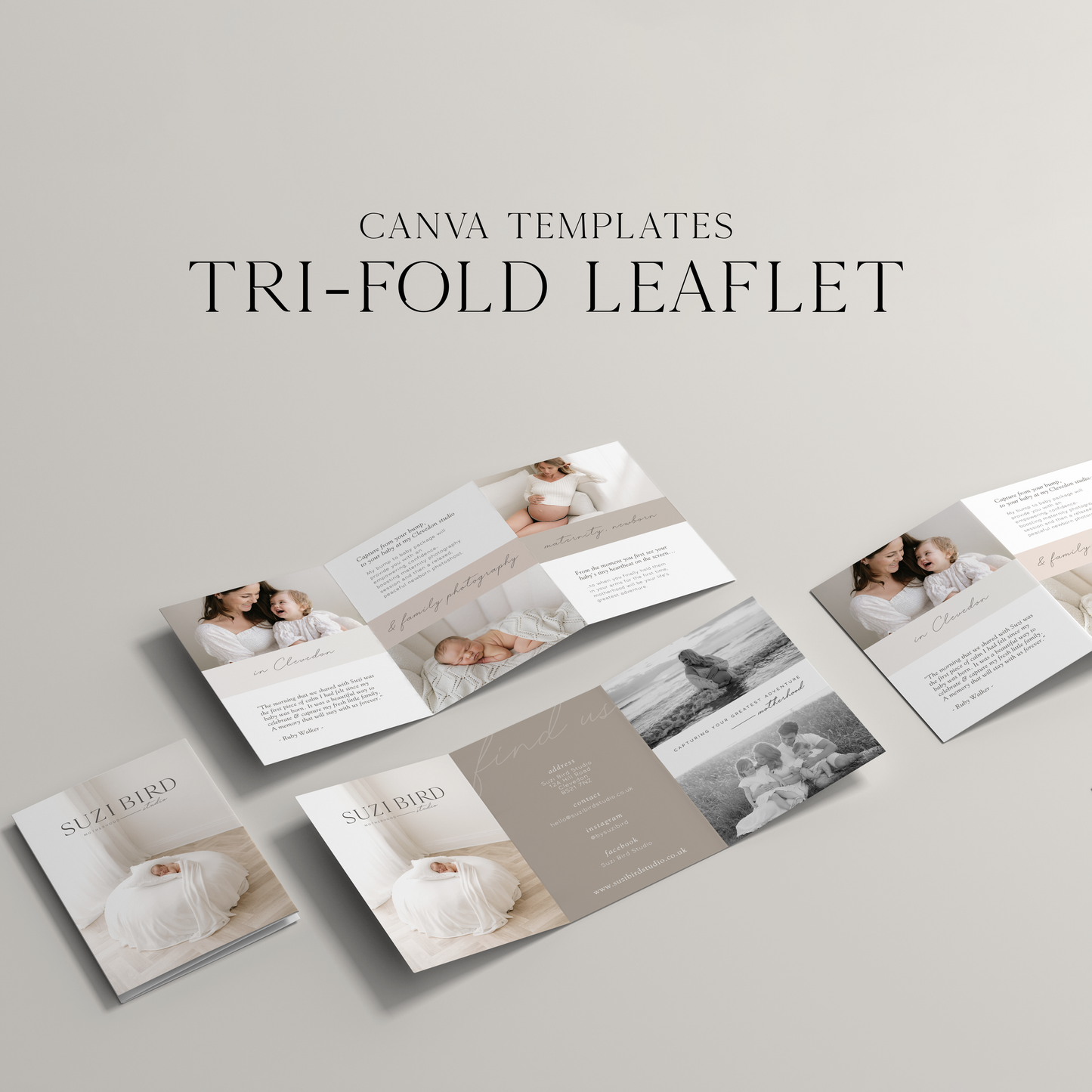 Tri-fold Leaflet Template for Creatives