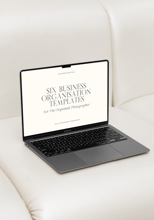 Six Business Organisation Spreadsheets for Professional Photographers