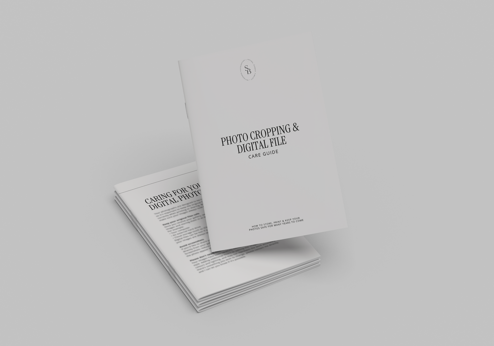 Photo Cropping & Digital File Care Client Guide Template