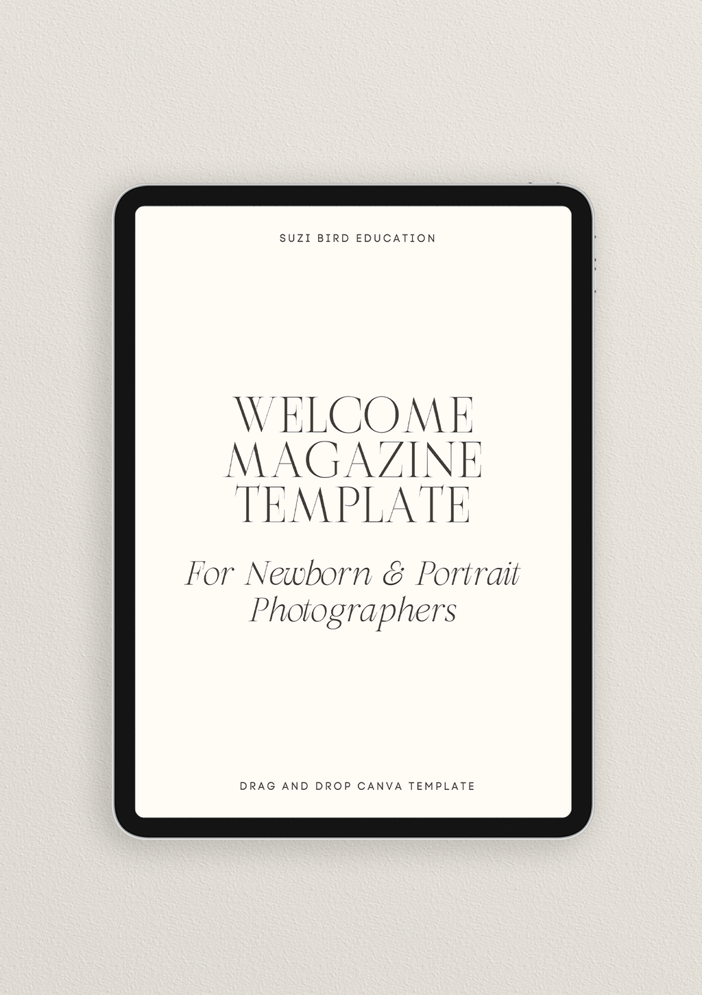 Studio Welcome Magazine Template for Newborn & Portrait Photographers