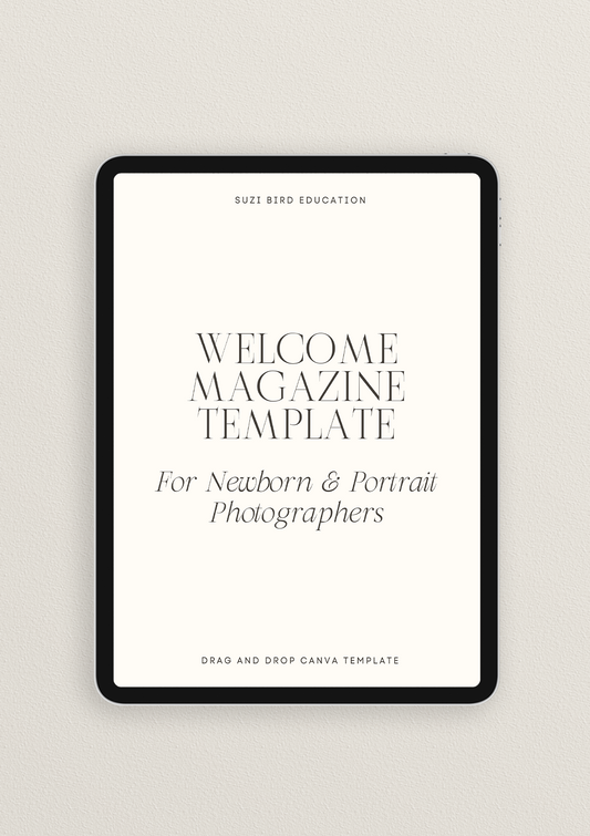 Studio Welcome Magazine Template for Newborn & Portrait Photographers